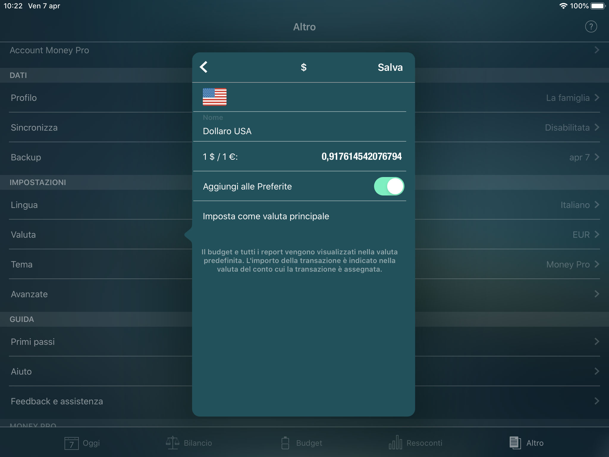 Money Tracker - Convertitore di valuta - iPad