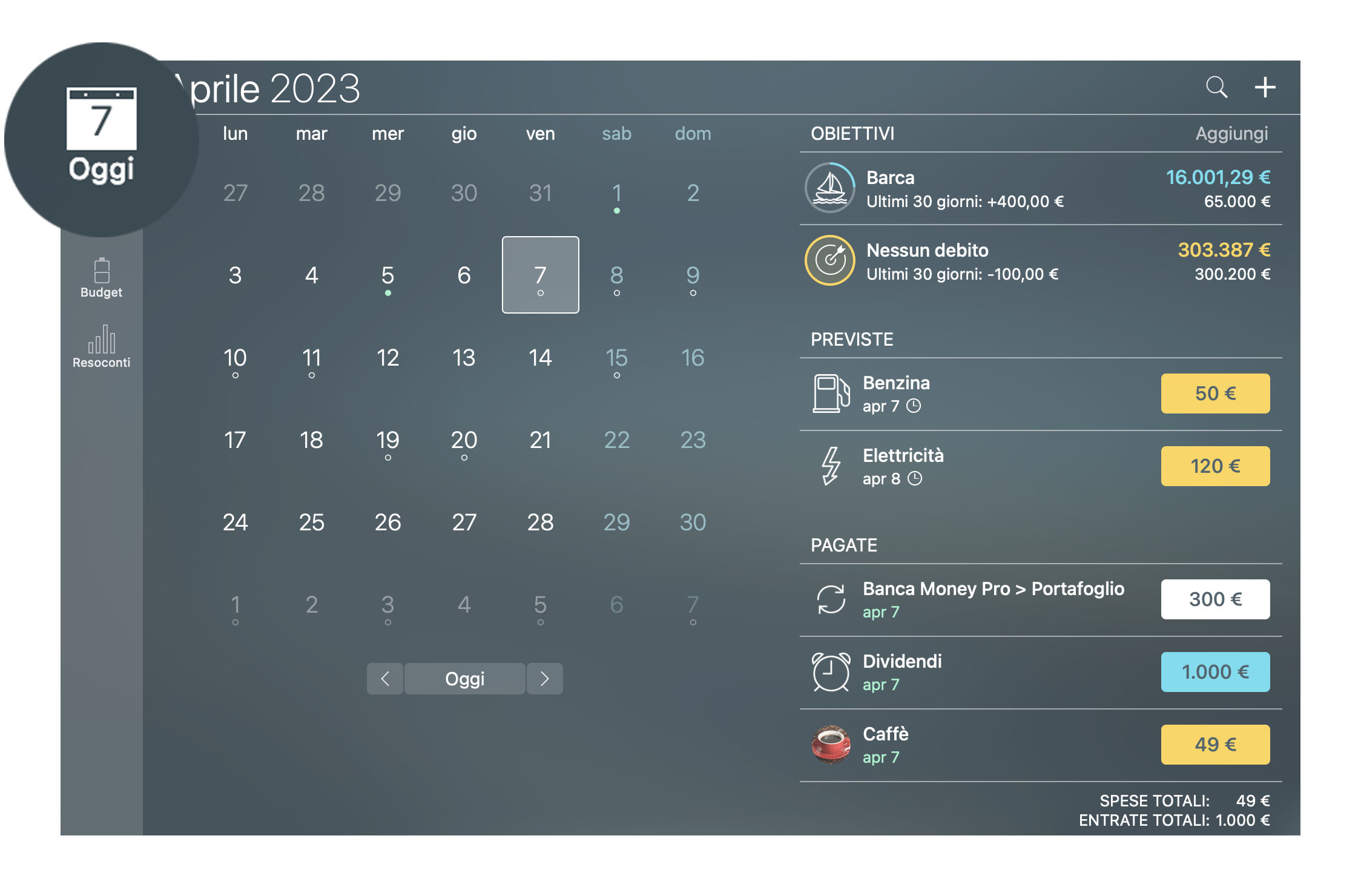Money Tracker - Addebiti - Mac
