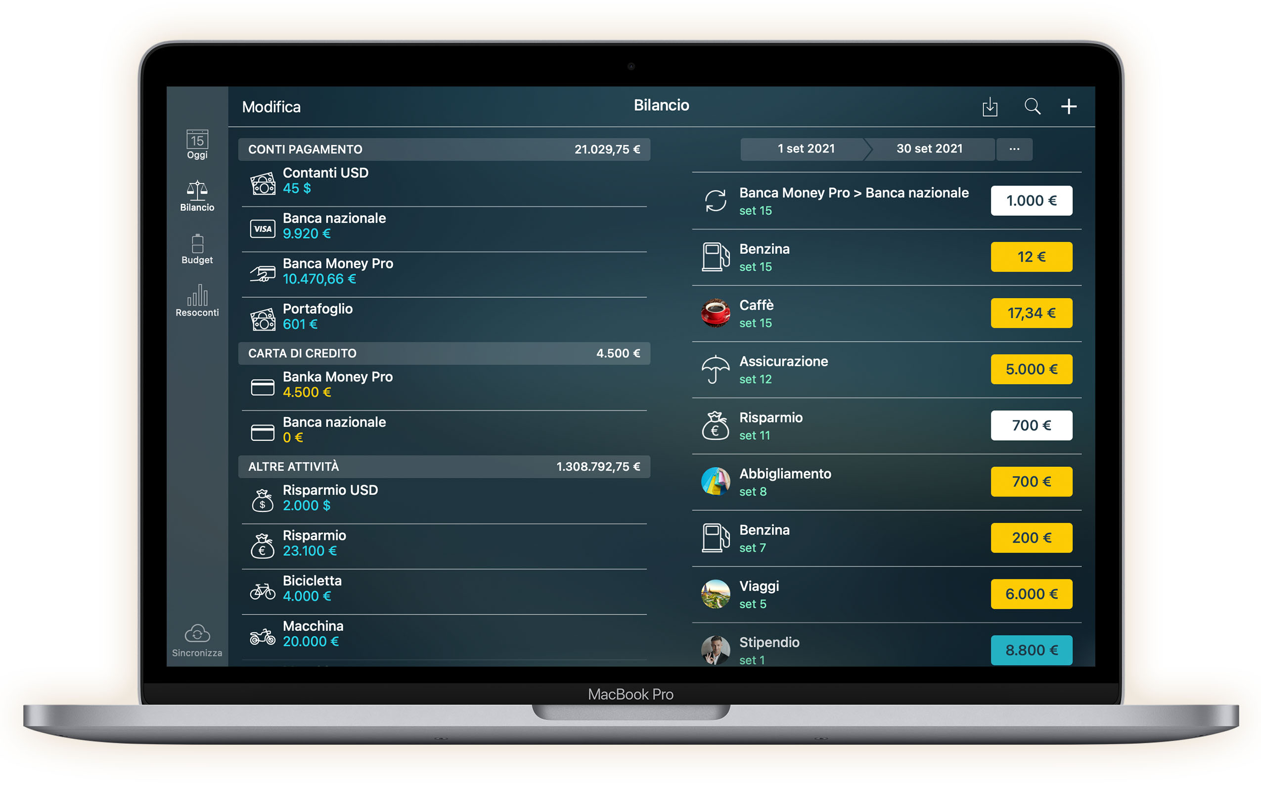 Money Tracker - Registro degli assegni