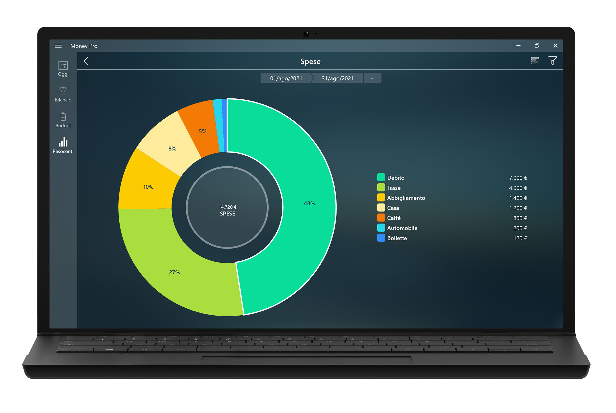 Money Tracker - Resoconti dettagliati